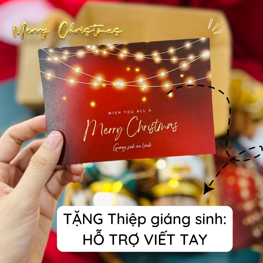 Quà tặng Giáng sinh, Noel - SHE Chocolate. Socola, nơ đỏ, thiệp Giáng sinh. Quà tặng đặc biệt