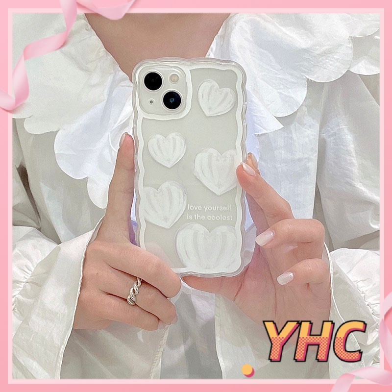 Ốp Điện Thoại Tpu Trong Suốt Hình Trái Tim iPhone 6-6splus 7 7plus 8 8plus XS XR XS Max 11 12 13 Pro Max Plus Promax / - 1018
