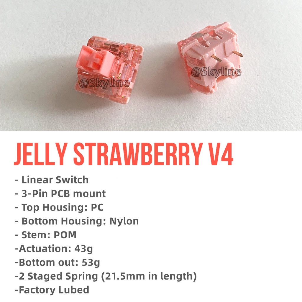 Bộ 10 / 30 Công Tắc Lò Xo Tuyến Tính 53g Chuyên Dụng Cho Bàn Phím Cơ / Chơi Game