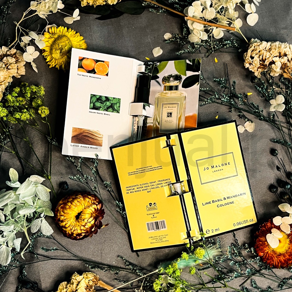 Chai nước hoa trung tính 2ml - Jo Malone Lime Basil & Mandarin