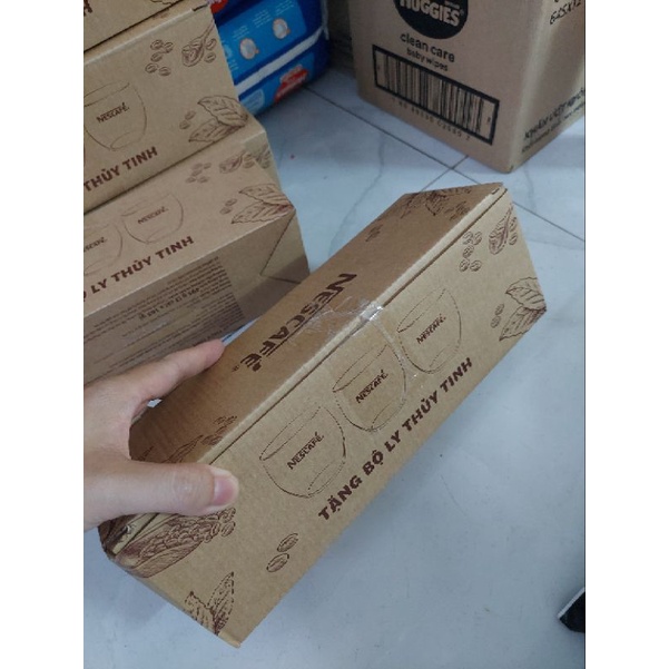 Bộ 3 ly thủy tinh nescafe Luminarc