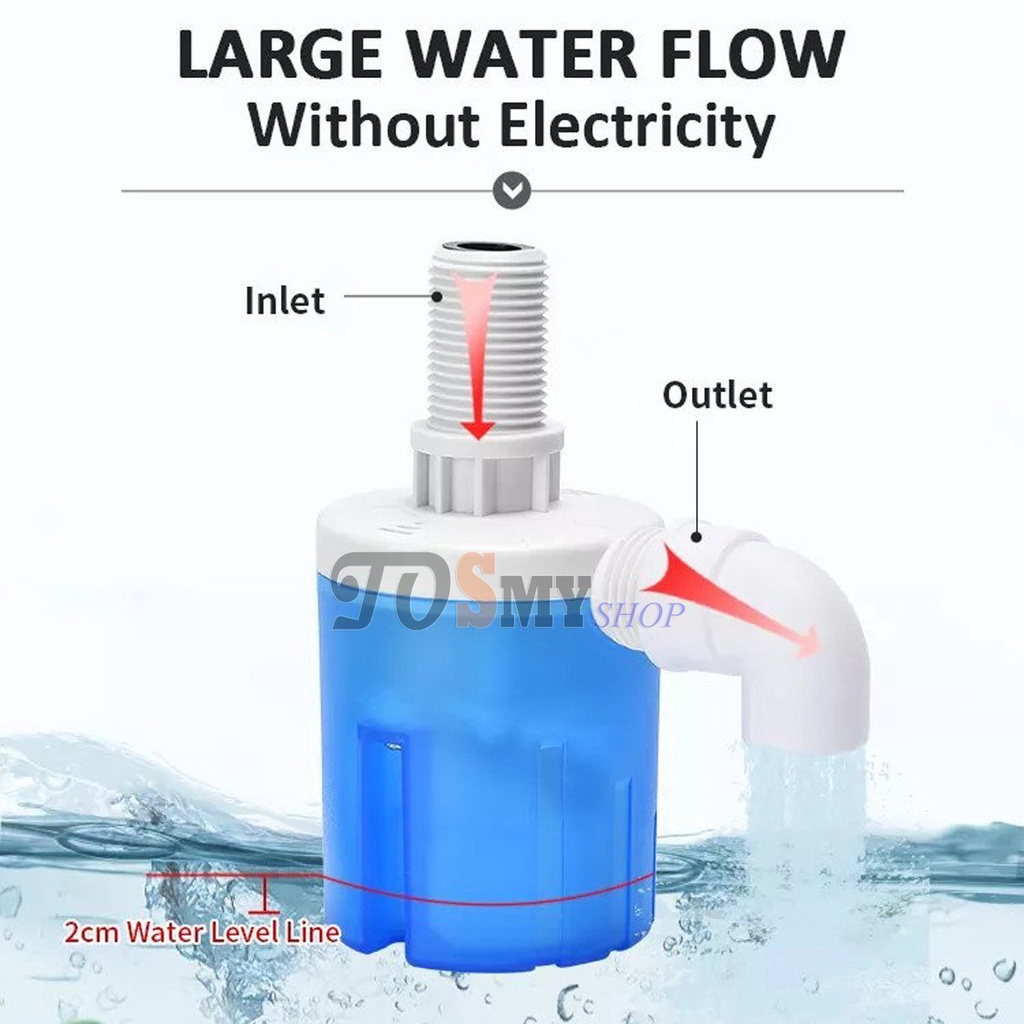 Phao cơ thông minh đứng phi 21 (Kèm co và lưới lọc)