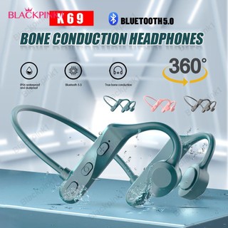 K69 Dẫn Truyền Xương Tai Nghe Không Dây Bluetooth Tai Nghe Chụp Tai Có Micro Dẫn Truyền Xương Tai Nghe Chụp Tai Blackpink