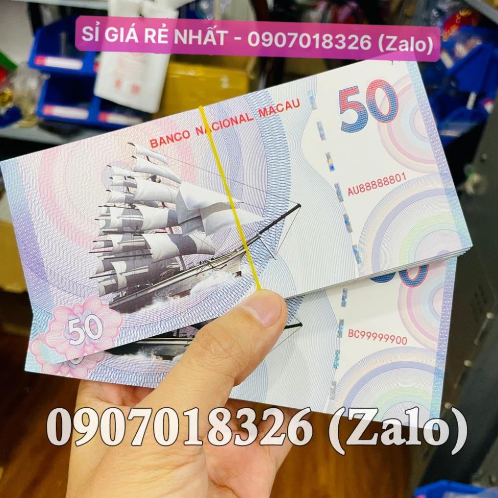 [10 tờ] Tiền Thuận Buồm Xuôi Gió Kỉ Niệm Macau , Phong Thuỷ May Mắn Macao