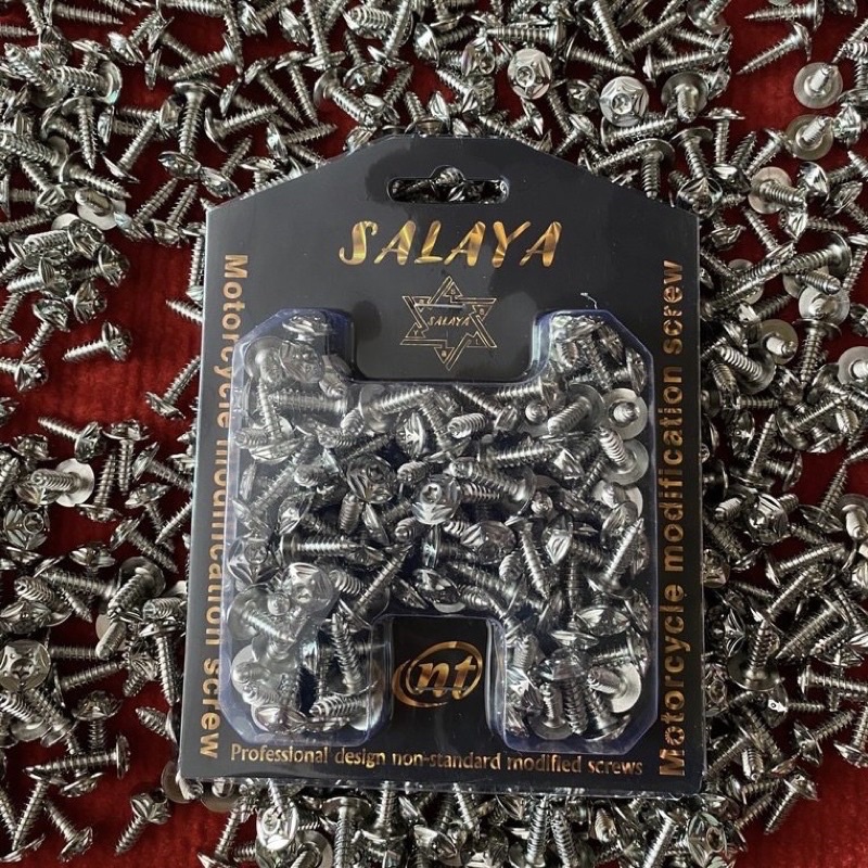 Ốc Salaya inox 5li xoắn gắn pô e, lọc gió