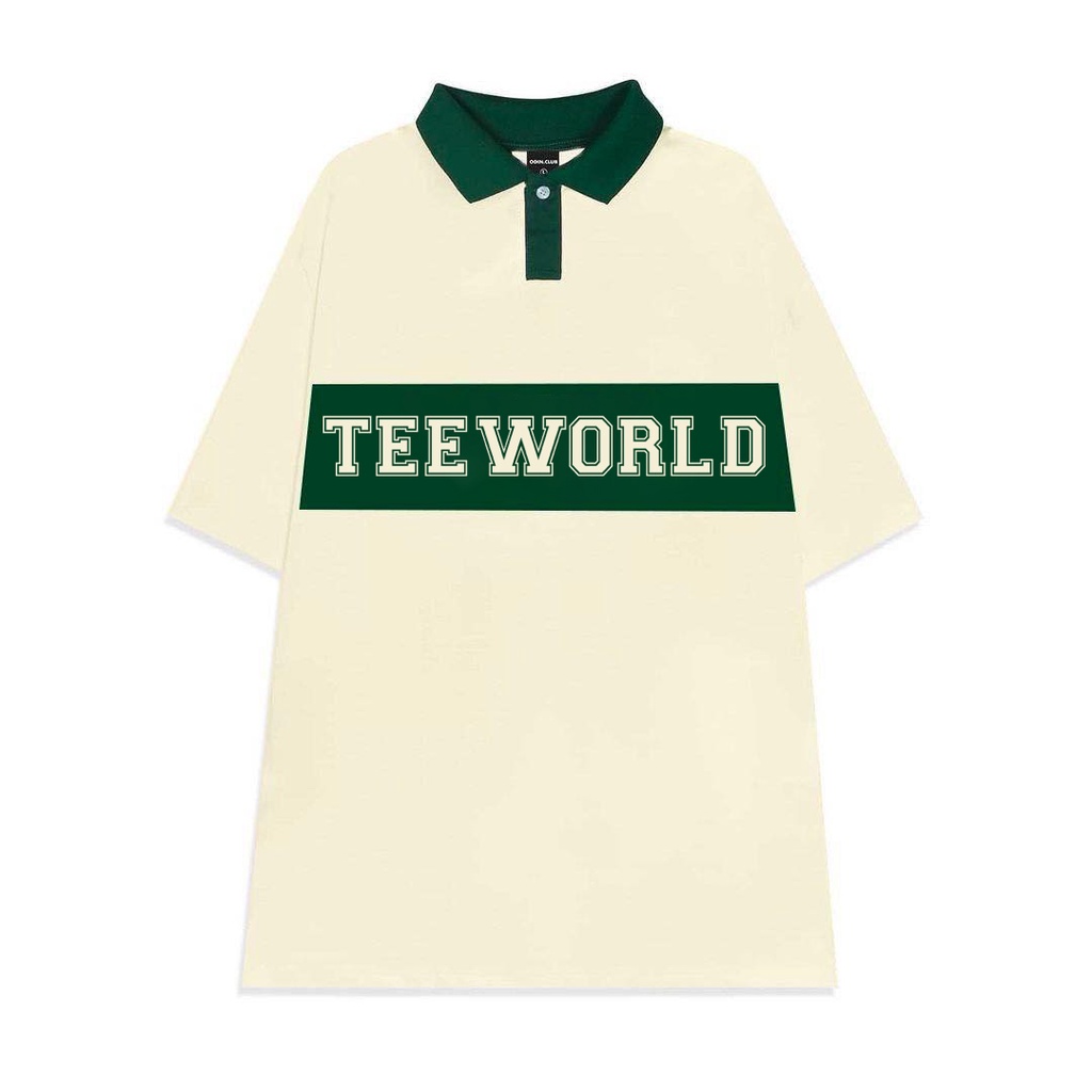 Áo Polo Local Brand Teeworld Basic Màu Kem