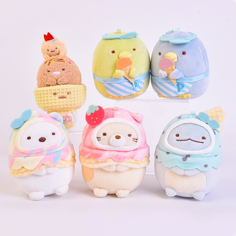 Móc khóa bất ngờ kiểu dáng nhân vật hoạt hình Sumikko Gurashi nhồi bông siêu mềm mại