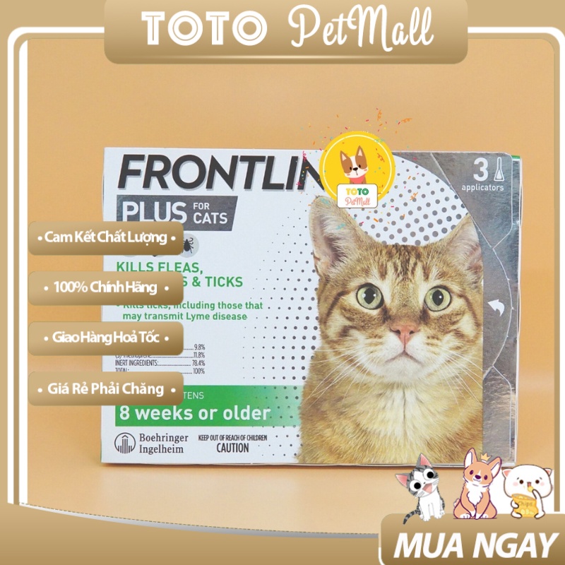 Tuýt Nhỏ Rận Cho Mèo Frontline Plus Hiệu Quả, An Toàn 🎉Totopetmallhn