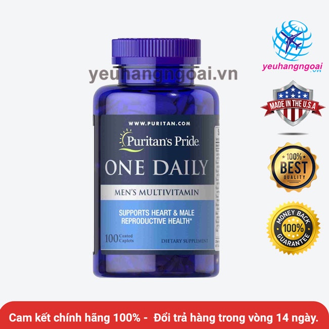 Vitamin tổng hợp dành cho nam giới One Daily Men’s Multivitamin 100 viên của Mỹ.