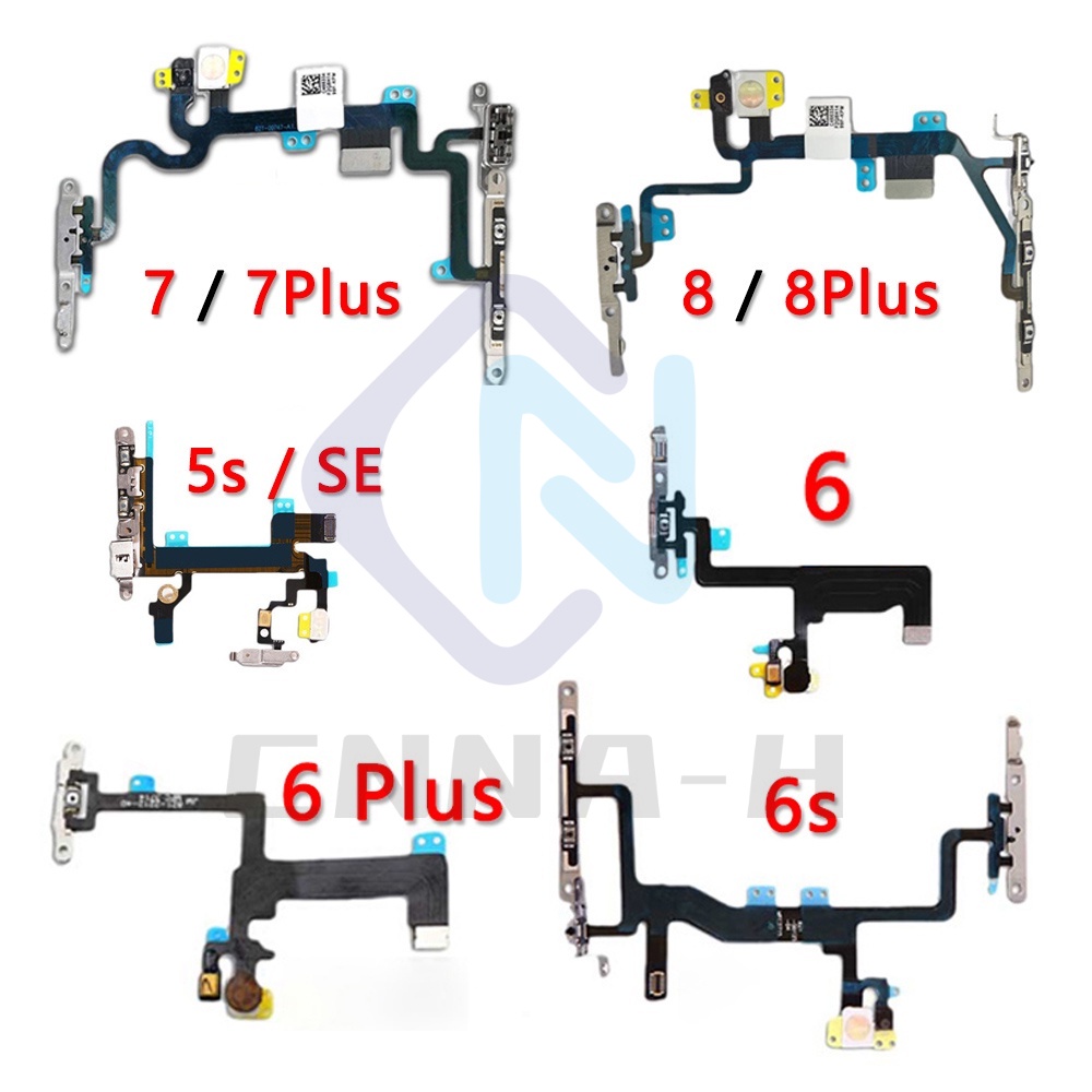 Im Lặng Ban Đầu AiinAnt &amp; Mạch Nút Âm Lượng Cho Điện Thoại iPhone 5s SE 5 6 6s 7 8 SE2 Plus