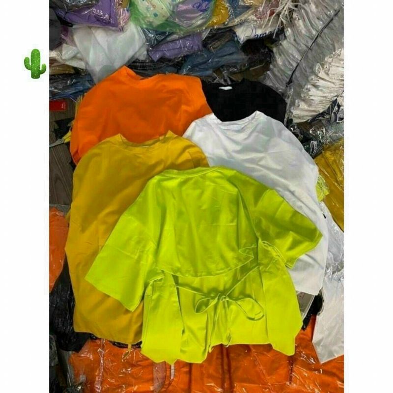 Áo thun 3/4 hở nữa lưng dây cột sau lưng chất cotton mặc mát PC