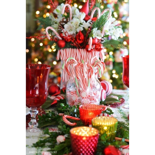 Túi kẹo gậy 10 cây Noel hàng Úc