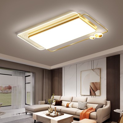 Đèn ốp trần MONSKY ROSE 110x70cm LED mâm 3 màu ánh sáng có điểu khiển từ xa tiện dụng hiện đại