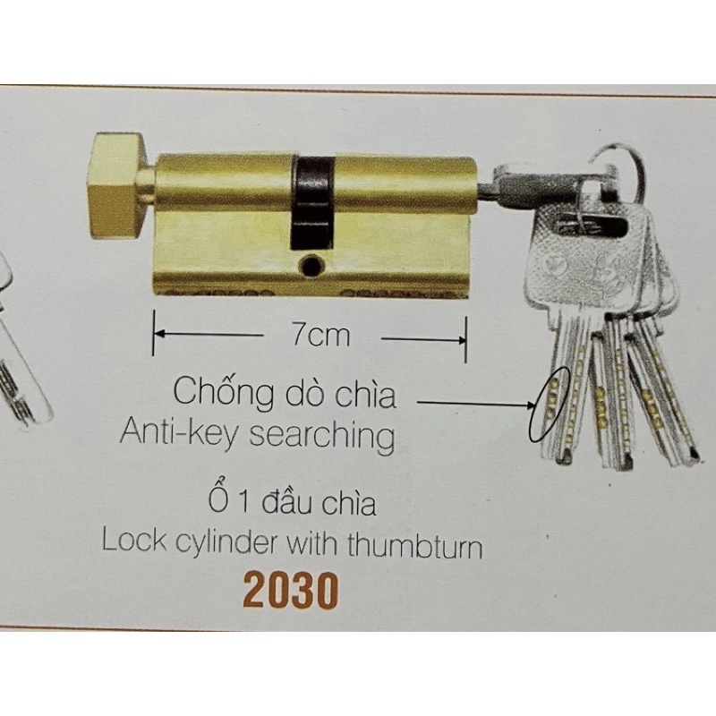Khoá cửa đi Việt Tiệp - 04938 - Bảo hành 3 năm
