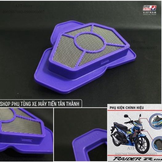 LỌC GIÓ TĂNG TỐC UMA RACING CLICK125 WINNER EXCITER SHMODE