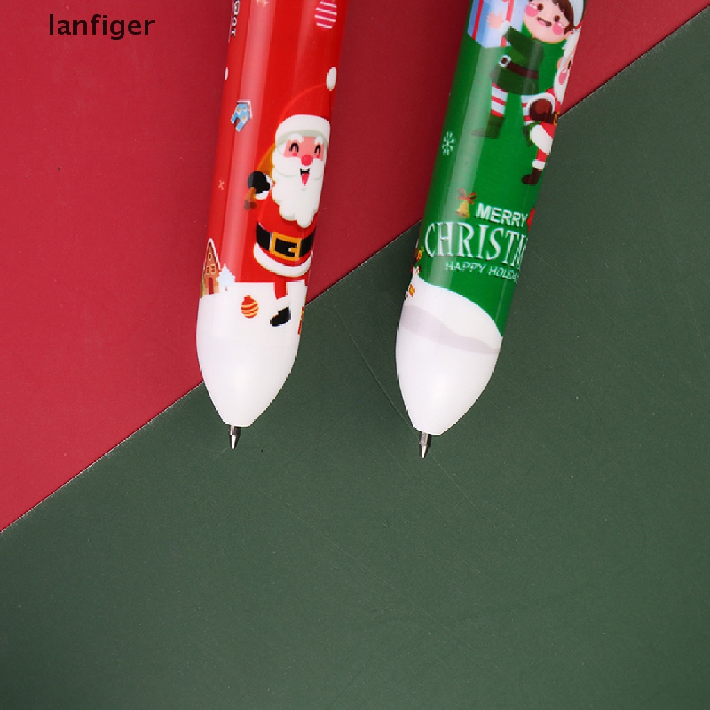 Bút Bi 10 Màu Họa Tiết Giáng Sinh Đáng Yêu