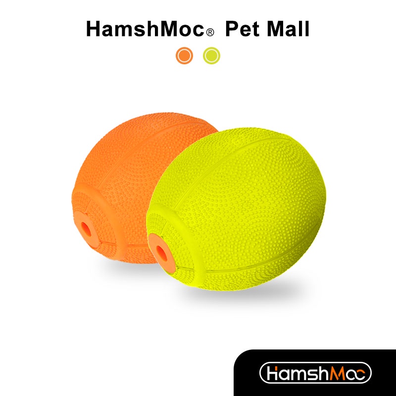 HamshMoc Đồ Chơi Bóng Cao Su Có Âm Thanh Huấn Luyện Thú Cưng