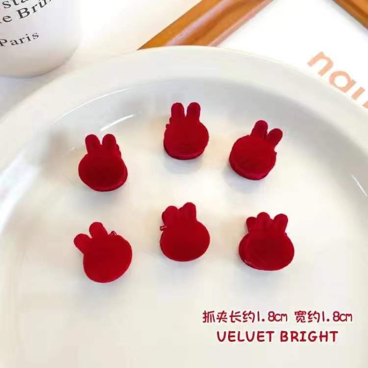 Kẹp Tóc Mini Bằng Da Lộn Thời Trang Thu Đông