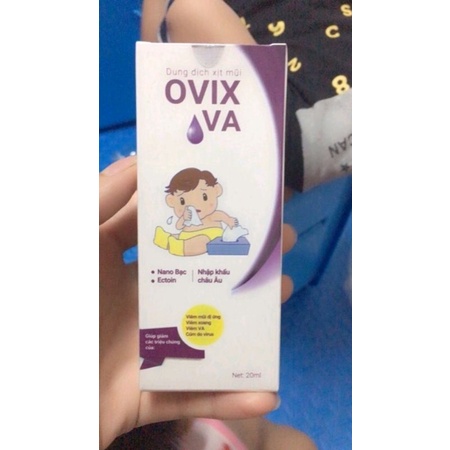 xịt mũi ovix va cho bé
