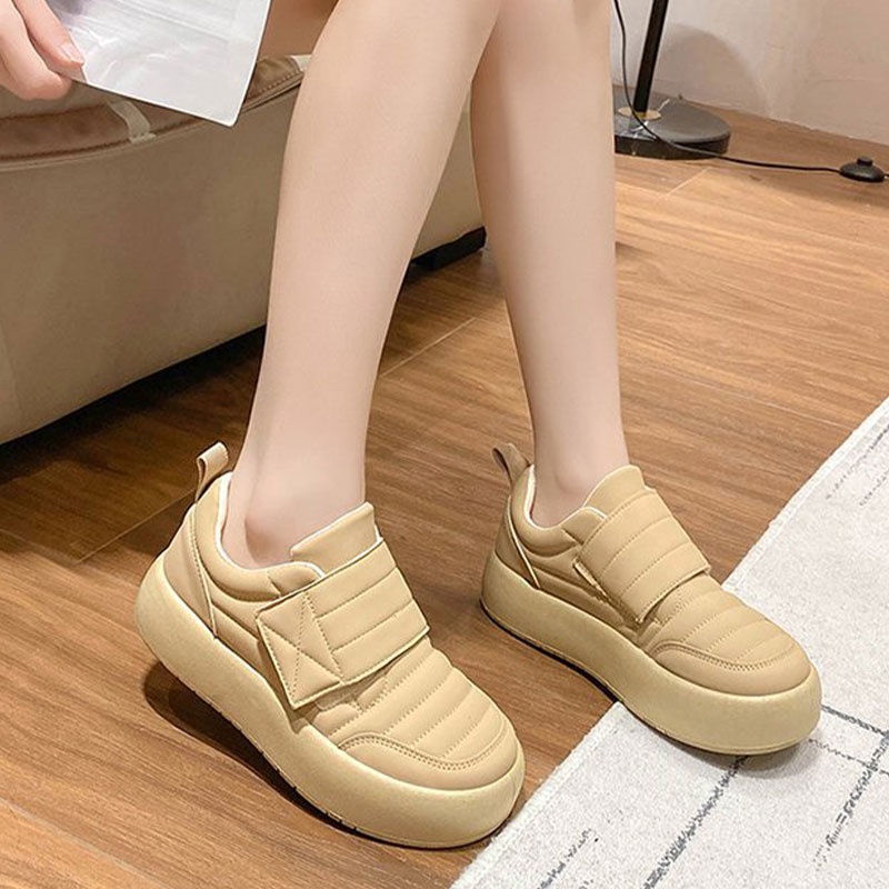 Giày thể thao nữ RENBEN mũi tròn đơn giản thời trang mới