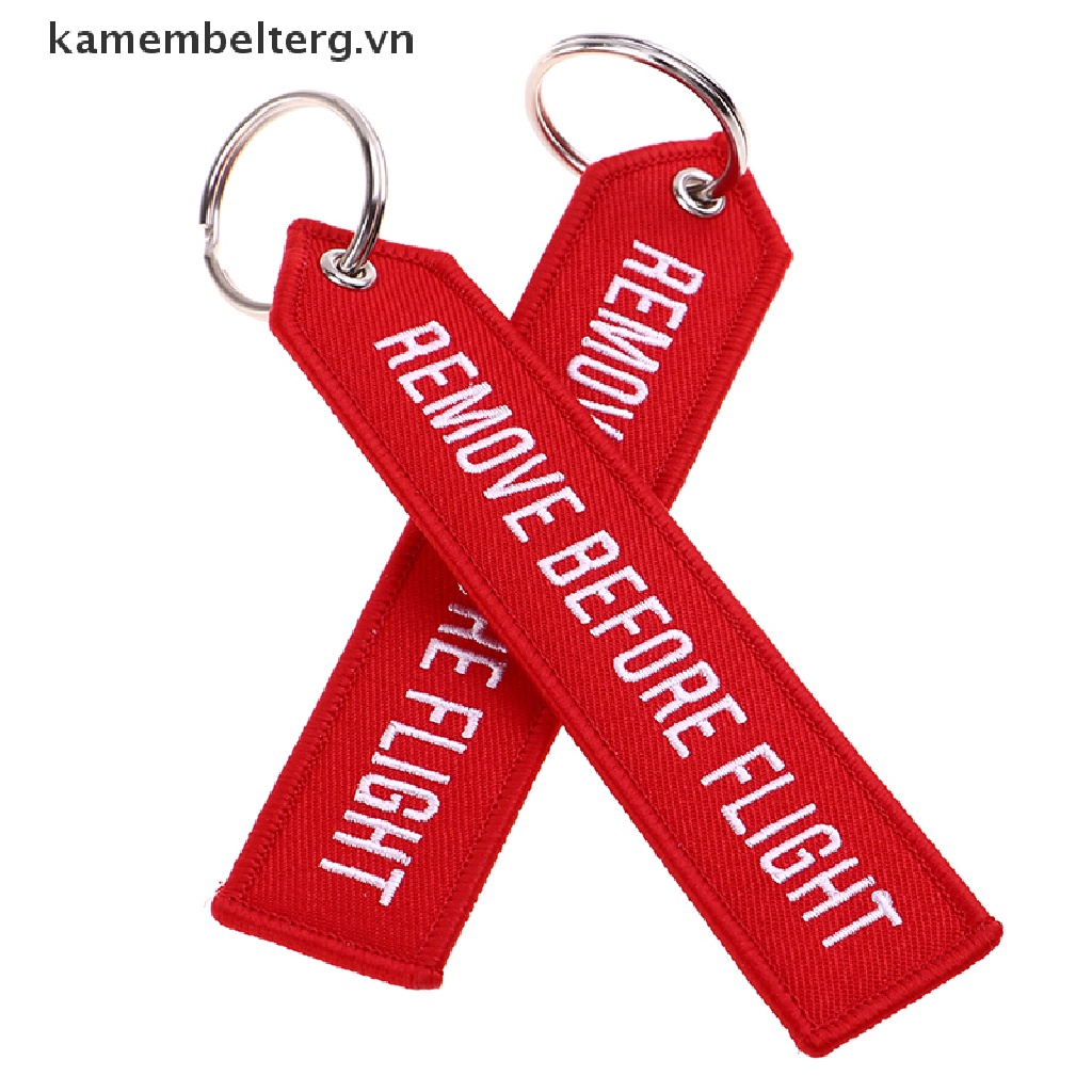 Dây Móc Khóa In Chữ Remove Before Flight Độc Đáo
