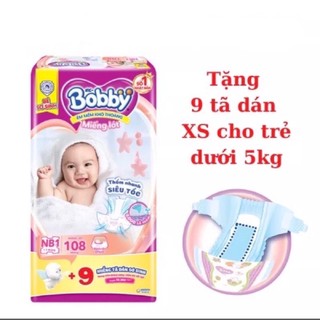 [TẶNG THÊM 6 MIẾNG] Miếng Lót Bobby NB1 (108 Miếng)