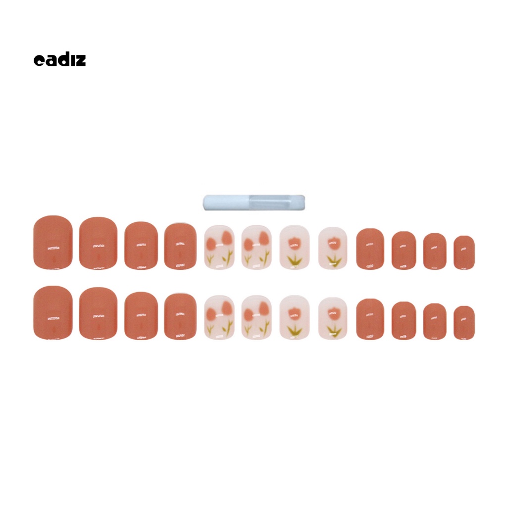 1 Bộ Móng Tay Giả Màu Sắc Tươi Sáng Dùng Trang Trí