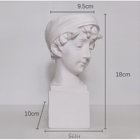 Lọ hoa tượng Hy Lạp nữ thần venus LOHSU8 vintage cute dễ thương cắm bút cọ trang điểm decor trang trí 18cm