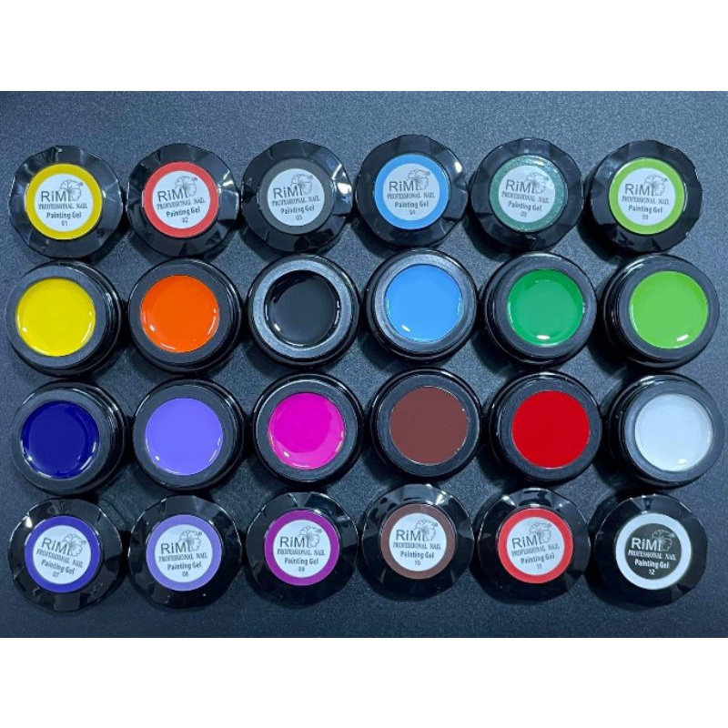 Set gel vẽ Rimi 12 màu mẫu mới #nail