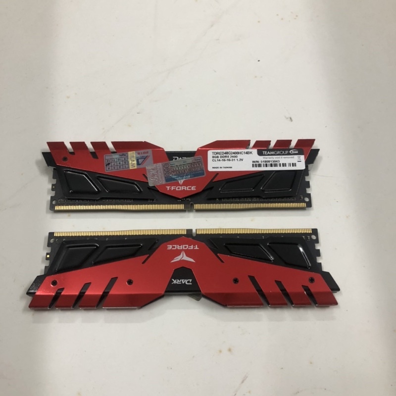 Ram DDR4 Team 8G/2400 T-Force Dark