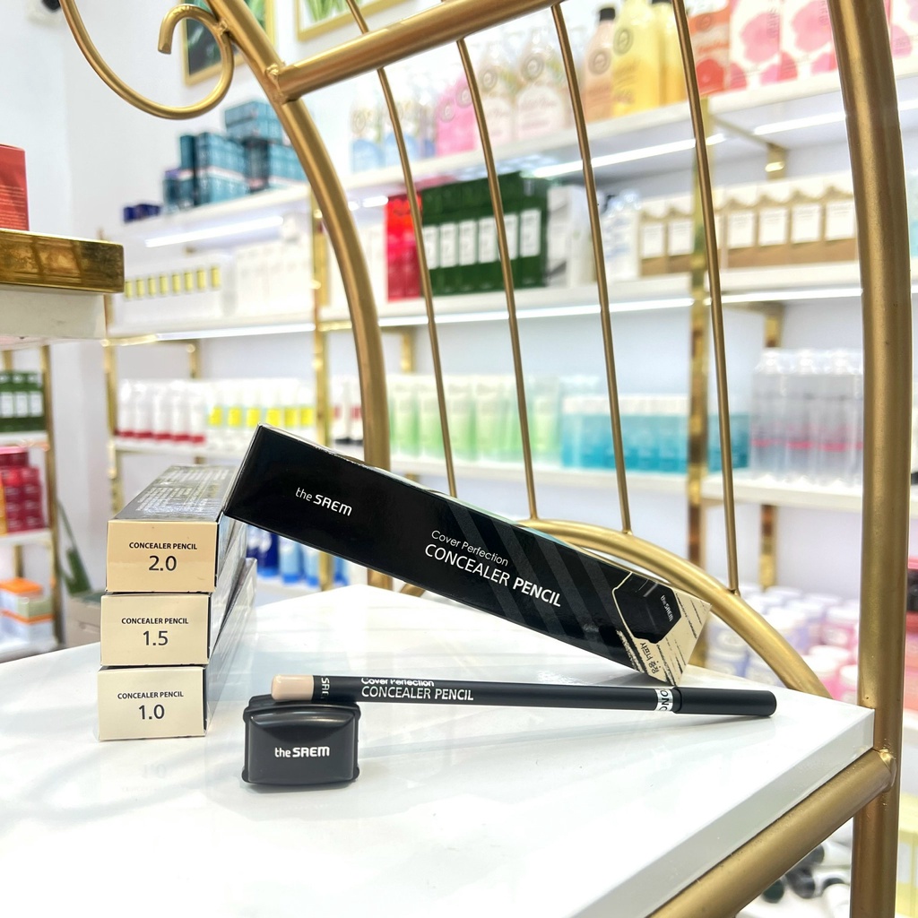 (CÓ BILL) Kem Che Khuyết Điểm Dạng Bút Chì THESAEM Cover Perfection Concealer Pencil 1.4g