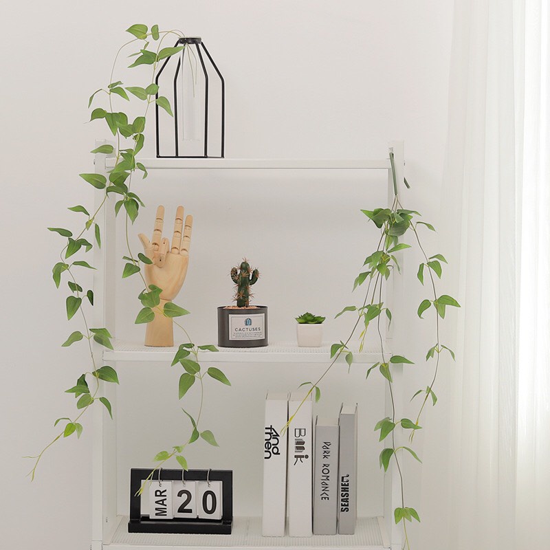 Chùm cỏ ngọc xanh mát dài 85cm điểm bình hoa, trang trí,decor nhà cửa