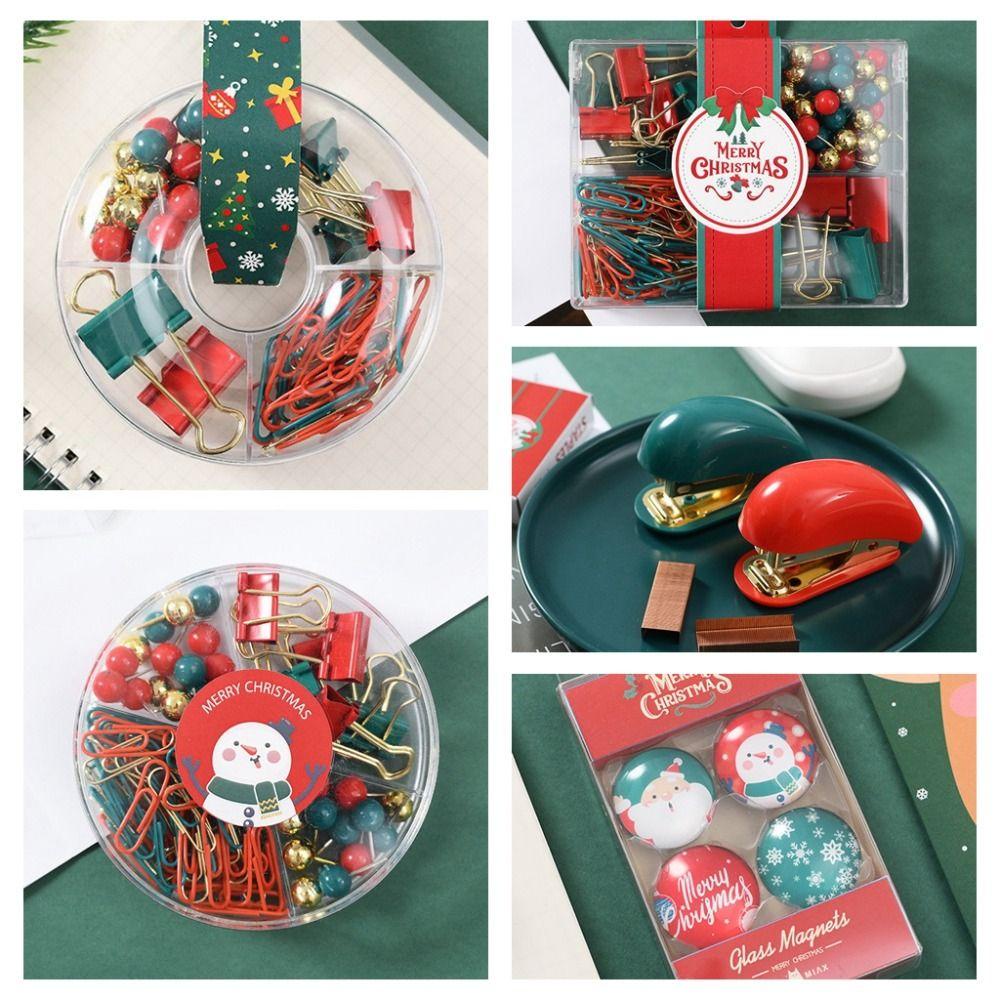 CHOOKEY Bộ Kẹp Giấy Sáng Tạo Theo Phong Cách Giáng Sinh