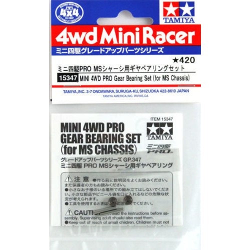 15347 Phụ Kiện mô hình xe đua lắp ráp Mini 4WD PRO GEAR BEARING SET (for MS Chassis)