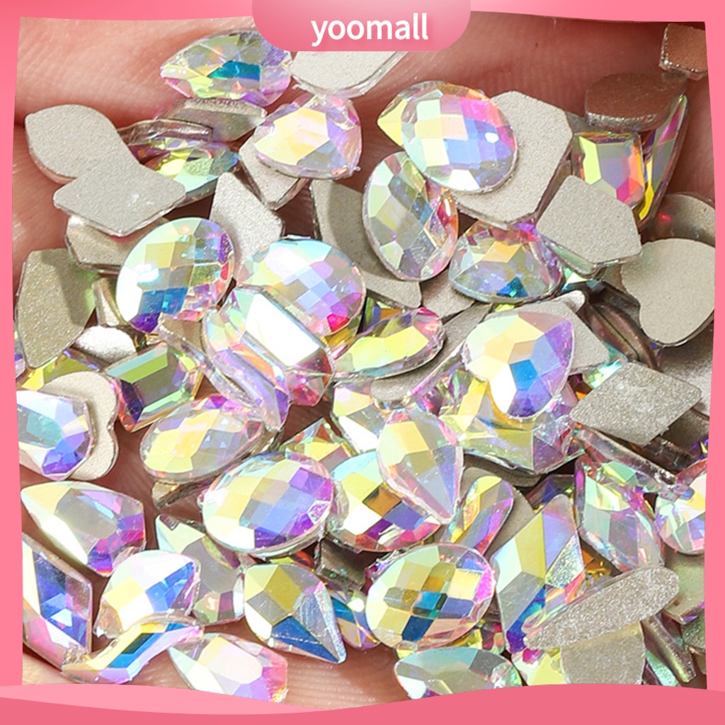 Set 100 Hạt Đá Đính Trang Trí Móng Tay Cho Nữ