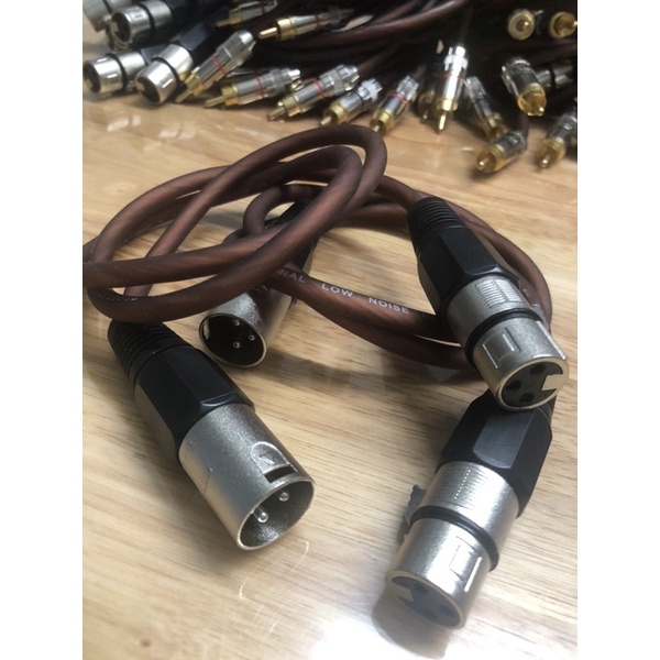 Dây Jack Canon Cái Ra AV , Canon đực - Cái, kết nối Ampli ra vang, cục đẩy ra vang, vang ra sub