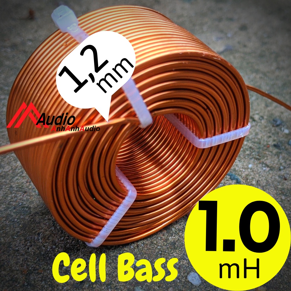 Cuộn cảm bass 1.0 mH lỏi không khí dây đồng 1.2mm ( KK25-1.2-1.0 )