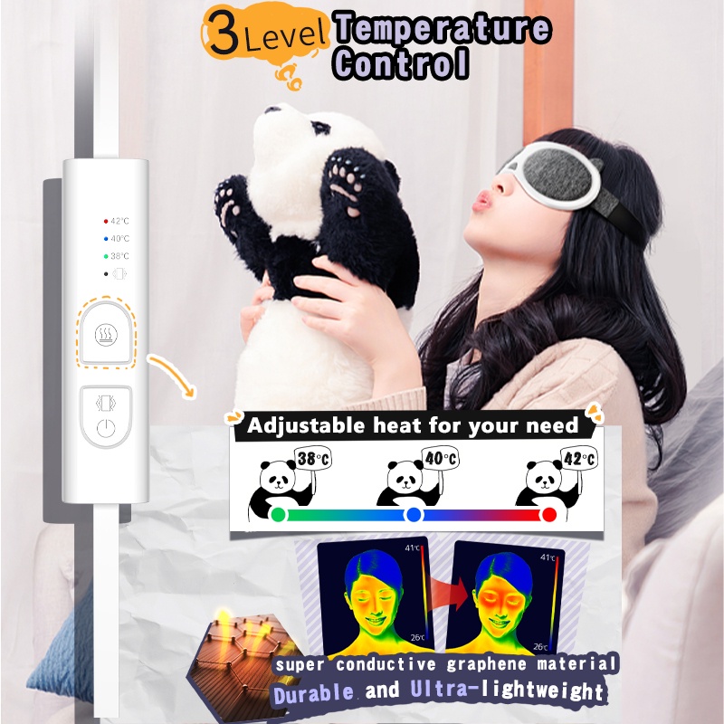 Máy Rung Mát Xa Mắt Mềm Mại Giúp Giảm Mệt Mỏi Và Quầng Thâm