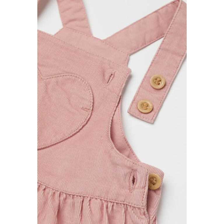 Váy Yếm nhung đỏ HM H&M _ hàng chính hãng Anh