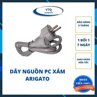 dây nguồn máy tính, pc, dây nồi cơm điện 1m xám lõi đồng