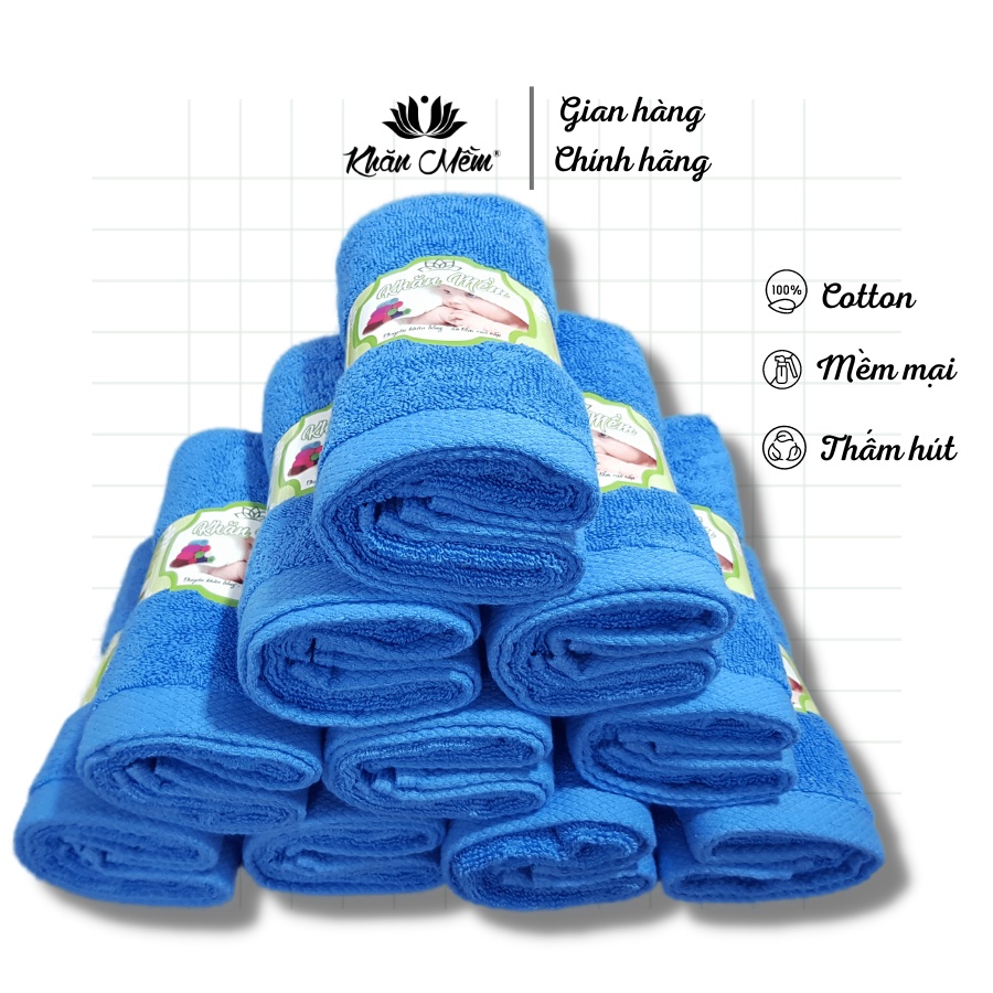 Khăn Tắm Nhỡ Khăn Mềm Kích thước 35x80cm - Chất liệu 100% cotton thấm hút tốt, không xổ lông không ra màu