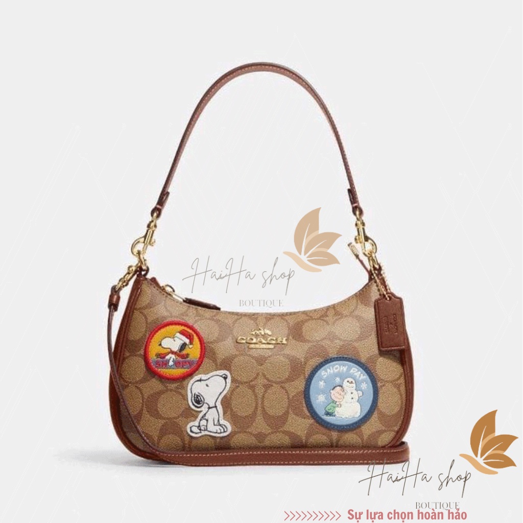 Túi nữ Coach X Peanuts CE848 Teri kẹp nách sang trọng - CE848