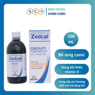 Zedcal siro chai nhỏ canci magne Zn