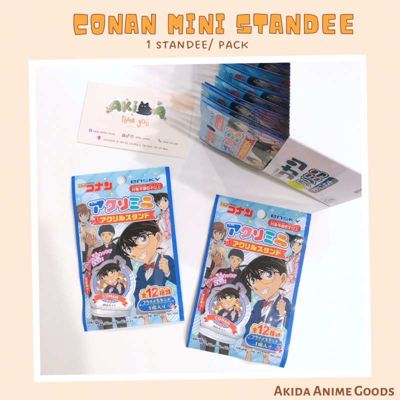 Pack random/ thẻ nhân phẩm - standee mini - Conan