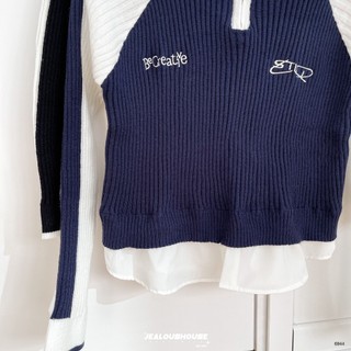 Áo len zip gân dọc Be creative - 6944