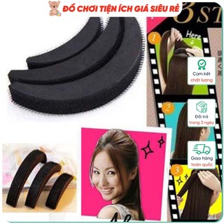 Cặp phồng tóc mái 💥 CỰC HOT 💥 Gói 3 chiếc kẹp tóc mái hình quả chuối, chất liệu mút xốp cao cấp tạo độ bồng tốt