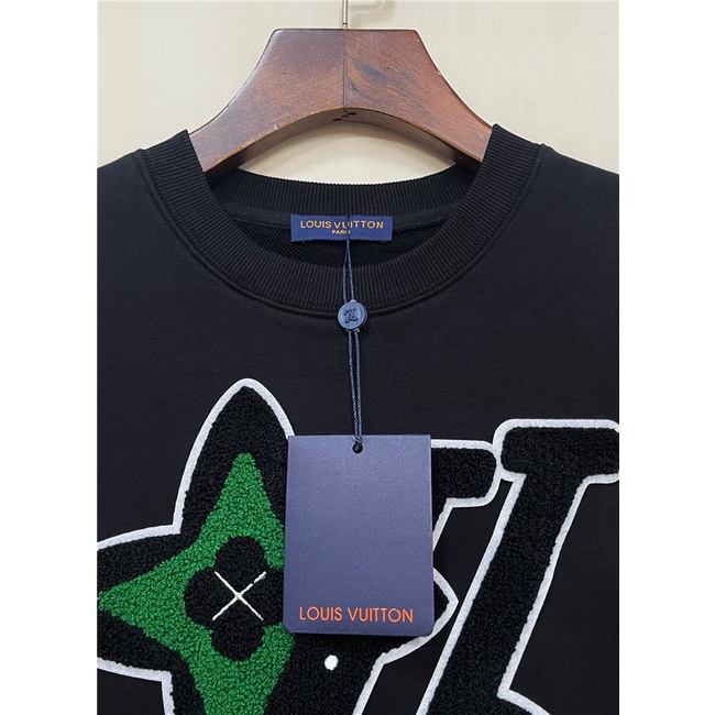 Áo Sweater Cotton Tay Dài Cổ Tròn Thêu Logo Chữ Thời Trang Thu Đông Hàng Mới Dành Cho Nam Size S-4XL L0uis Vu1tt