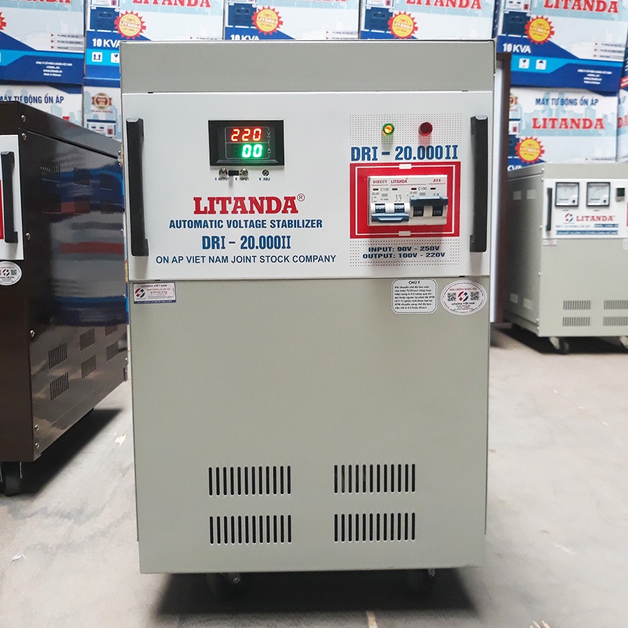 ỔN ÁP LITANDA 20KVA DR DẢI 90V-250V