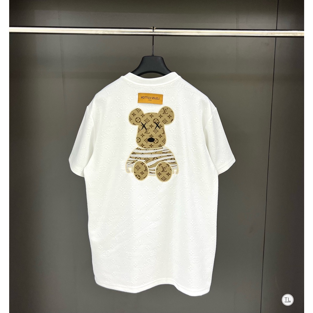 🔥Hot🔥Áo thun LV vân nổi thêu gấu hot trend Nam nữ New 2023