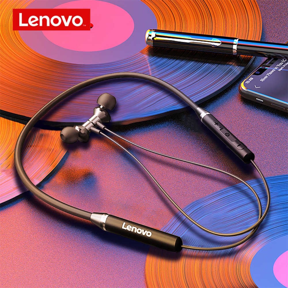 Lenovo HE05 tai nghe chuyển động các môn thể thao sự khỏe khoắn thể dục chống đổ mồ hôi bluetooth tai nghe không dây sản phẩm chính thức tws Bluetooth earphone giá rẻ đen Nữ nam Chơi game, nghe nhạc, xem video gọi lên